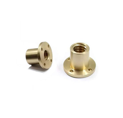 Copper CNC Lathe Machining Precision Nut Brass Turned Parts Metal Nut Machining Factory